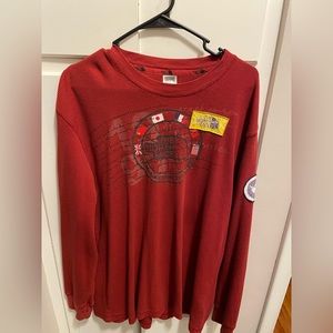 The North Face Red Long Sleeve Shirt